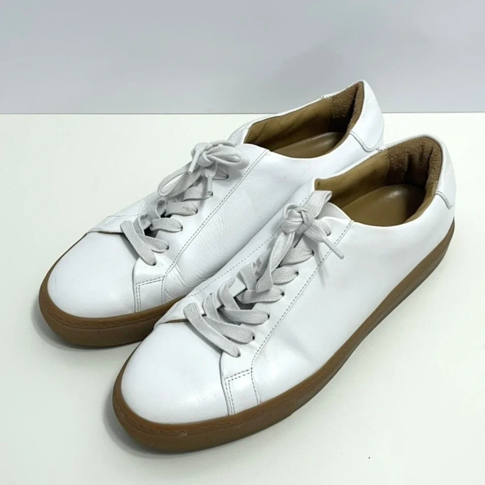 Thursday Low Top White Leather Sneakers Men‎ 12 US Everyday